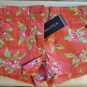 NWT NAUTICA Tropical Flower Shorts Size 2T